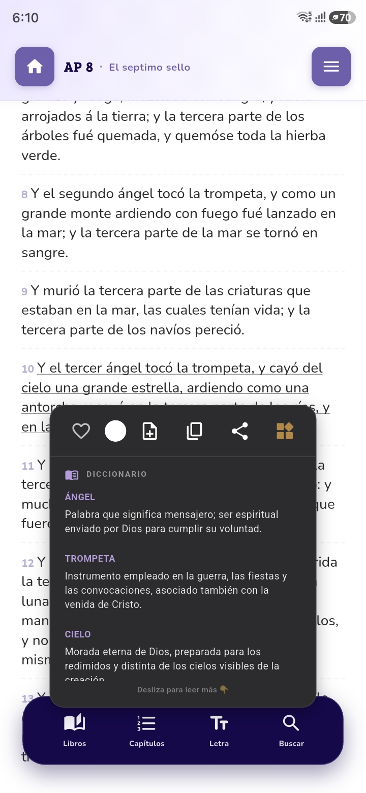 Diccionario bíblico de FromHeavenApp